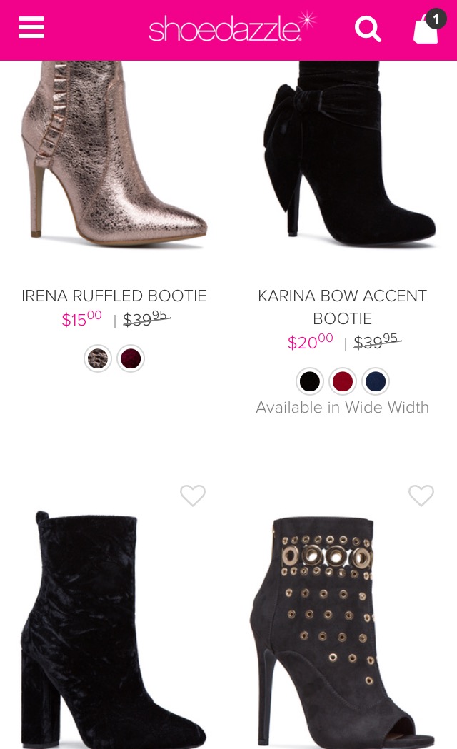 shoedazzle wide width