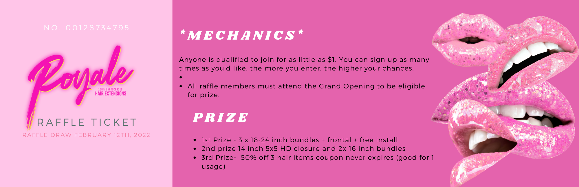 Hair Raffle The Royale Hair Giveaway! | Raffle Creator