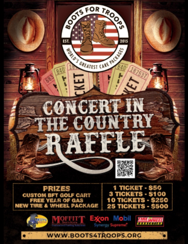 2025 Concert in the Country Grand Prize Raffle | Raffle Creator