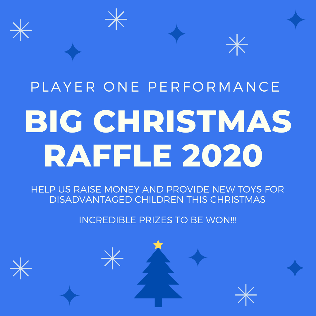 Player ONE Performance BIG Christmas Raffle | Raffle Creator