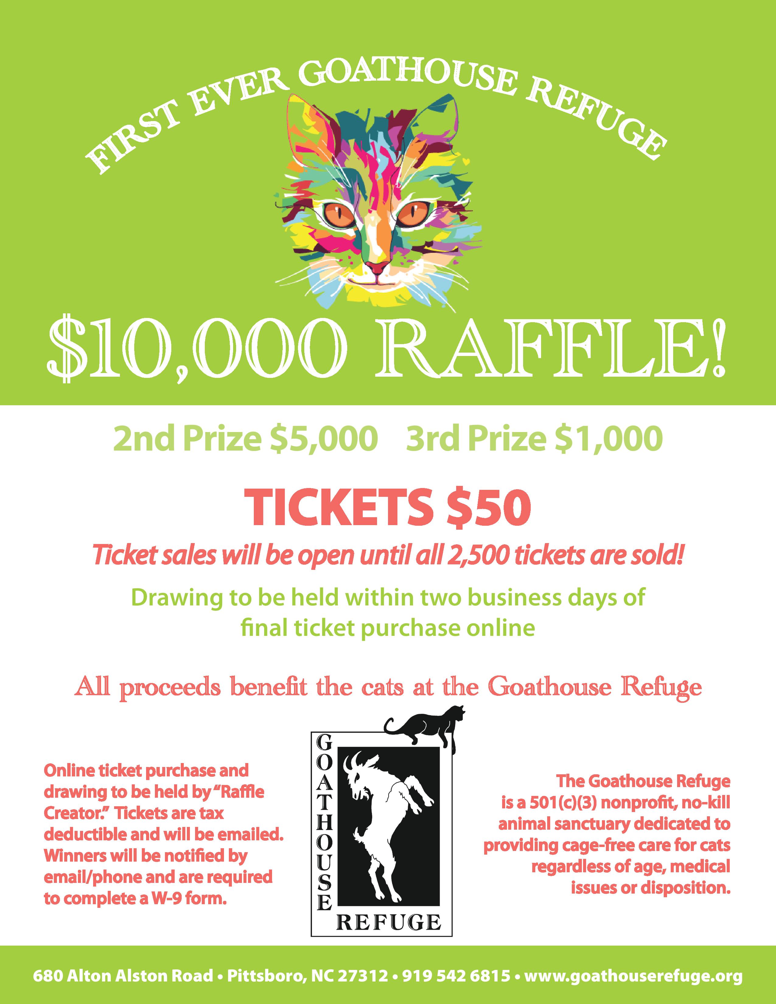 the goathouse refuge raffle extravaganza raffle creator online raffle ticket sales