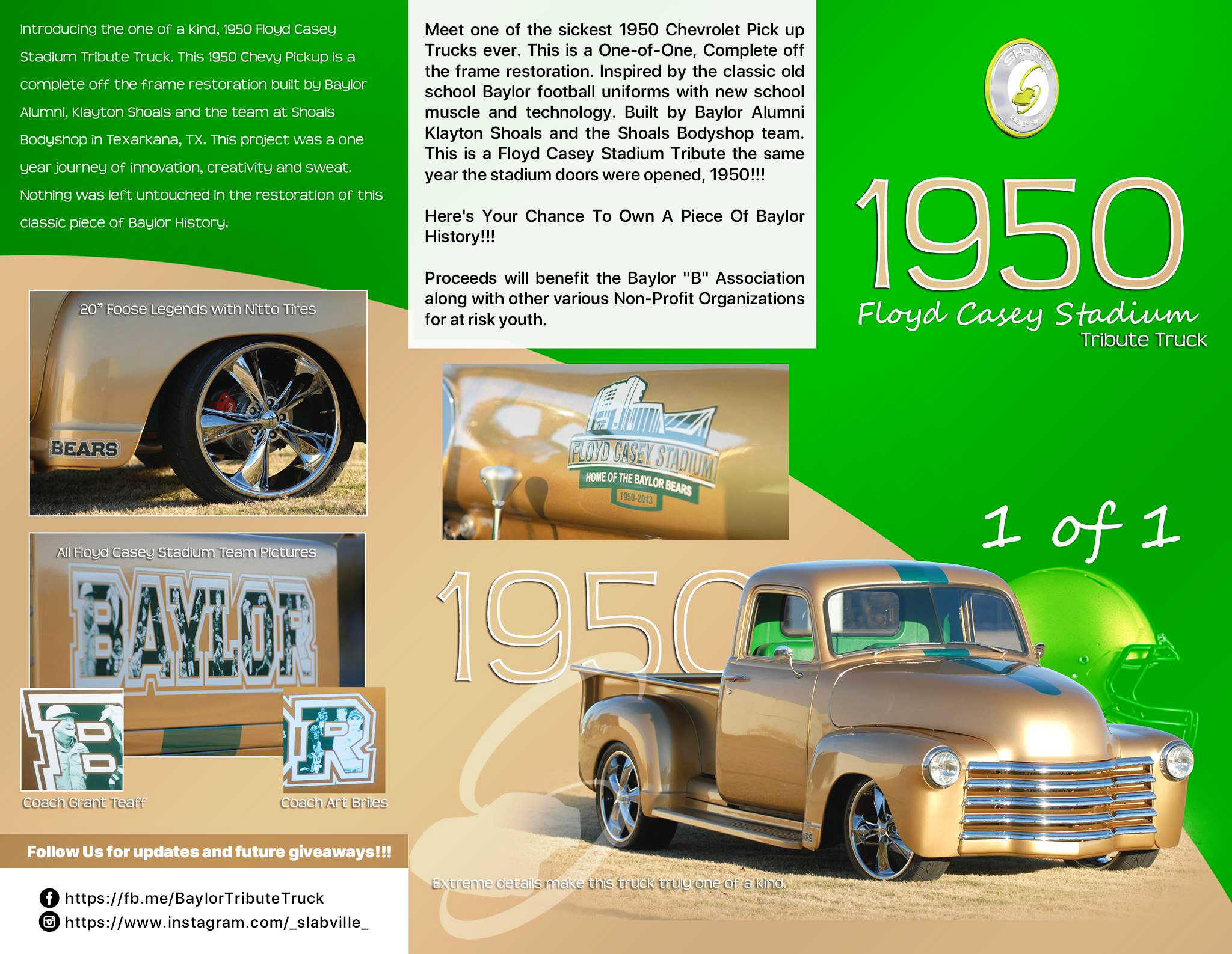 1950 Baylor Tribute Truck Raffle Creator 1950-baylor-tribute-truck-raffle-creator