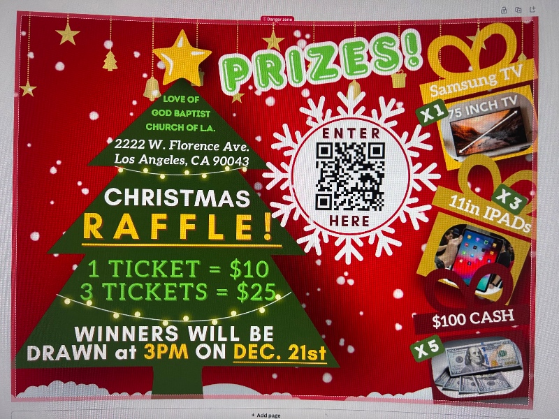 Christmas Spirit Extravaganza Raffle | Raffle Creator