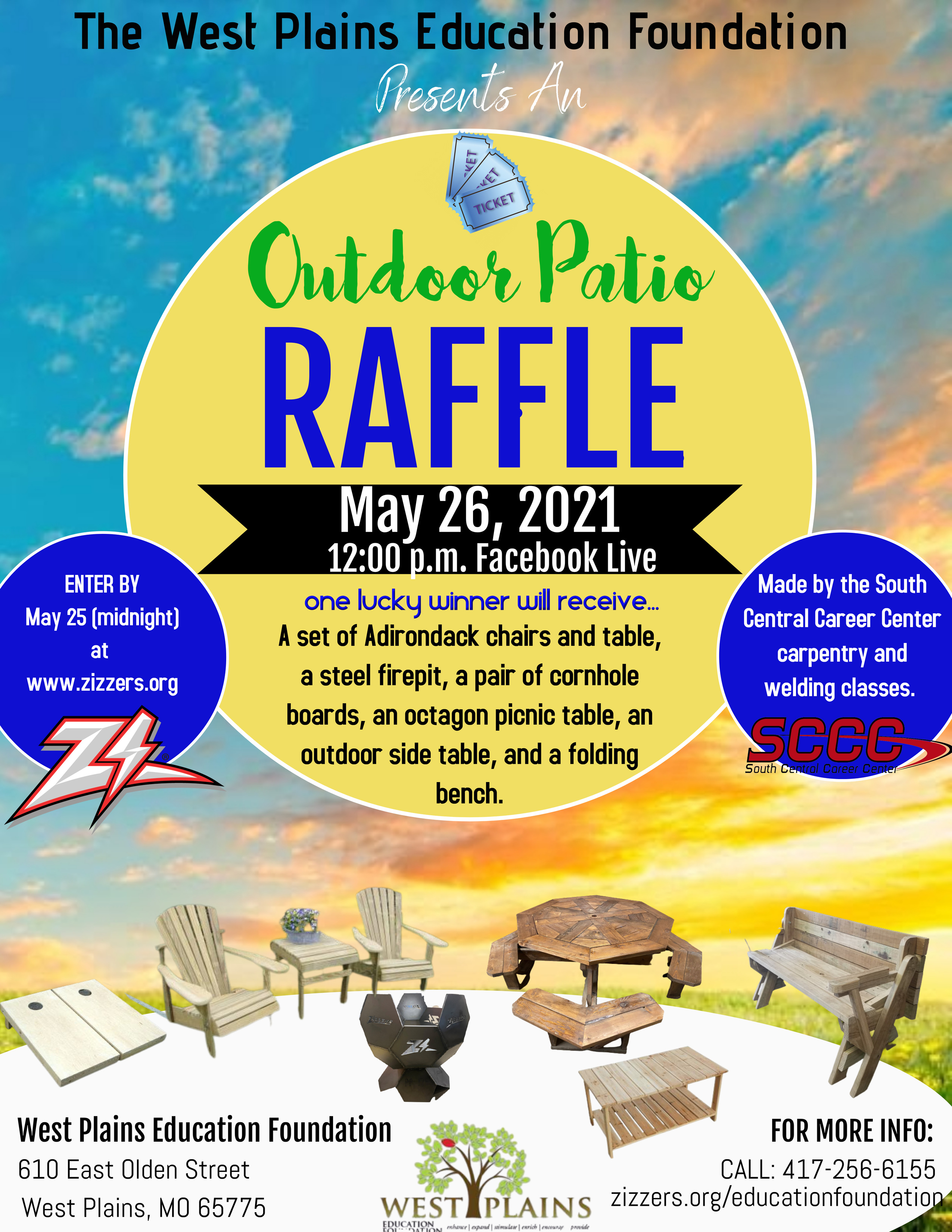 West Plains Education Foundation Outdoor Patio Raffle | Raffle Creator