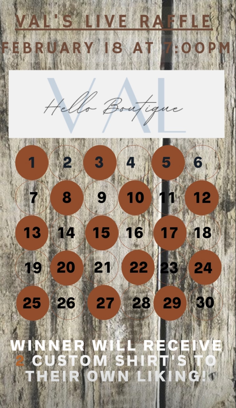 Val's Live Raffle | Raffle Creator