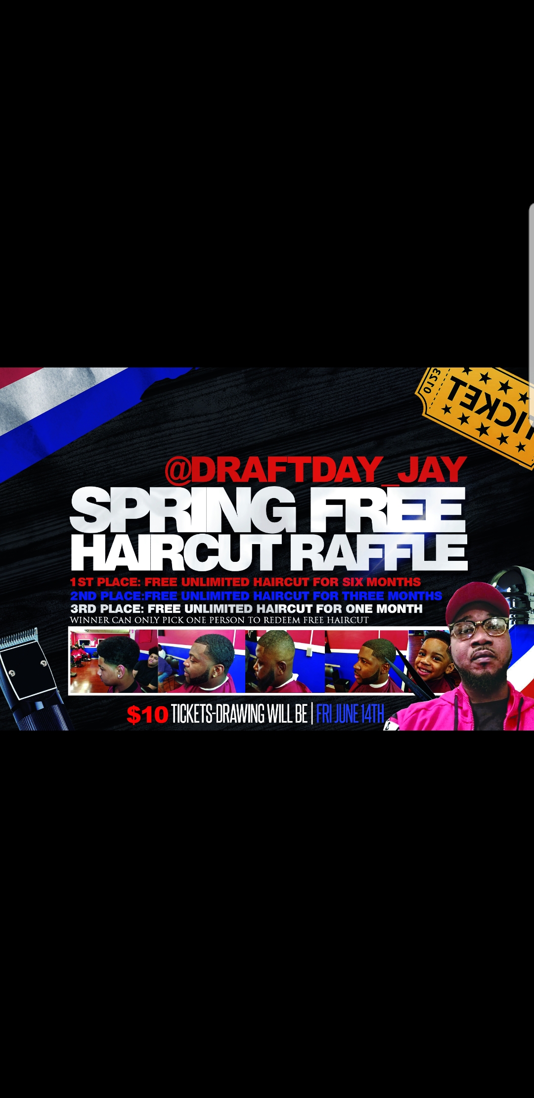 Hair Raffle @Draftday_Jay Spring Free Haircut Raffle | Raffle Creator