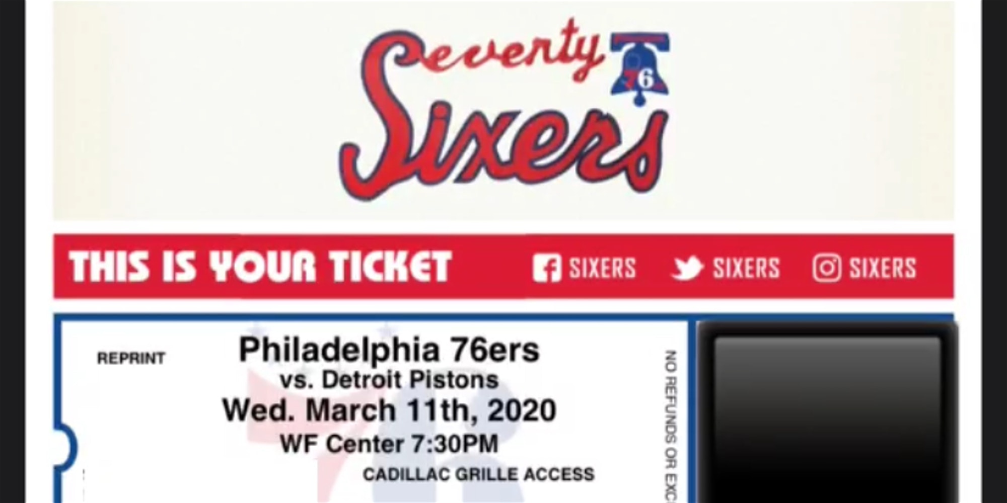 Philadelphia 76ers Ticket Raffle Raffle Creator