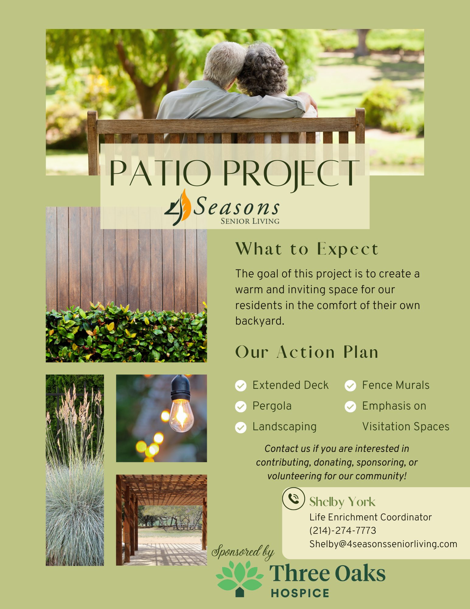 Better with Age Senior Living Patio Project Raffle Creator