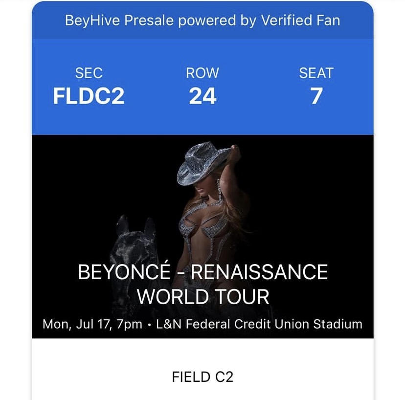 Win Beyoncé Renaissance tickets | Raffle Creator