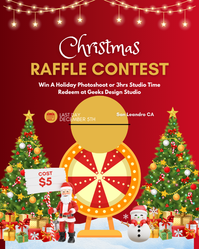 $5 Raffle — Win a Free Holiday Photoshoot | Raffle Creator