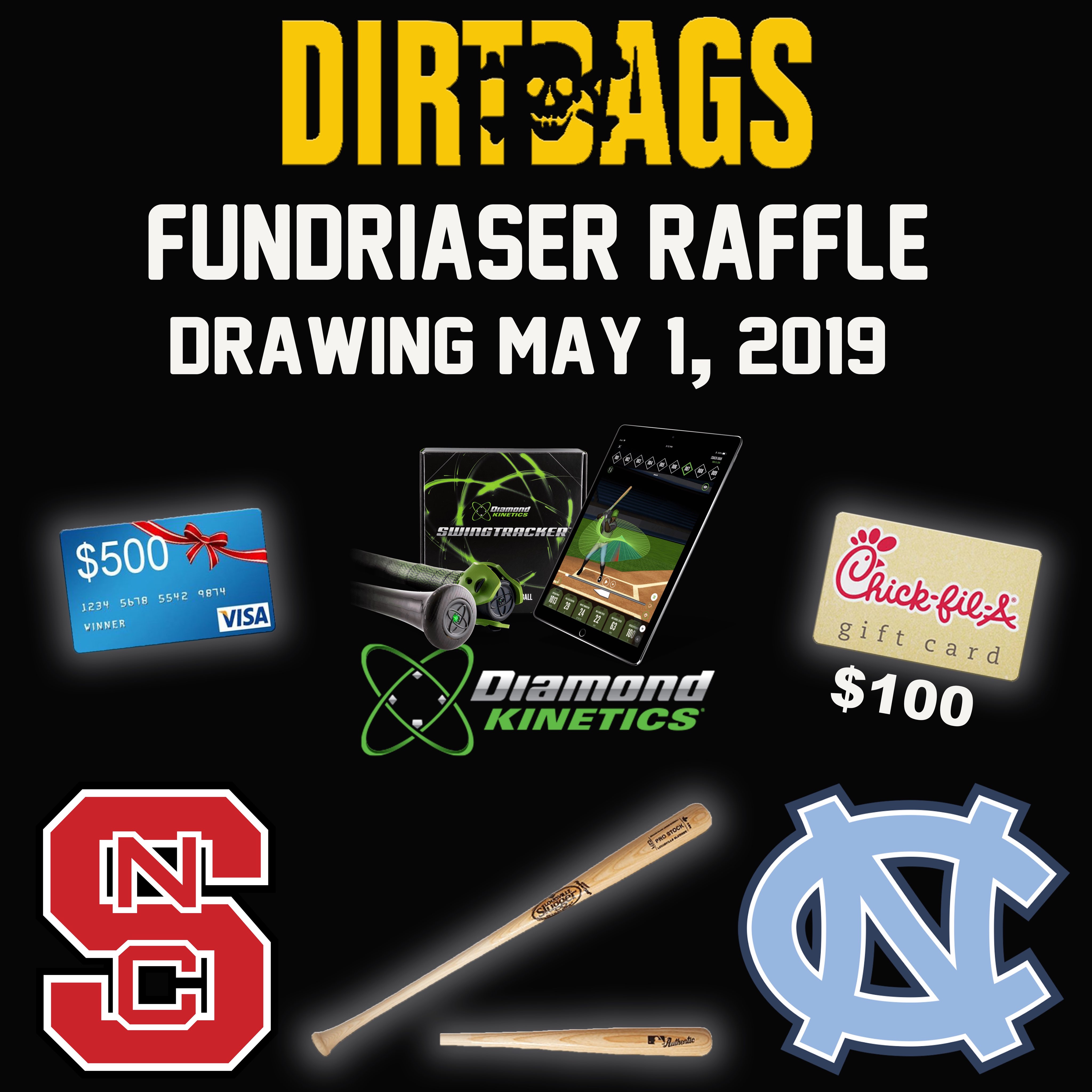 Dirtbags Baseball Raffle Raffle Creator